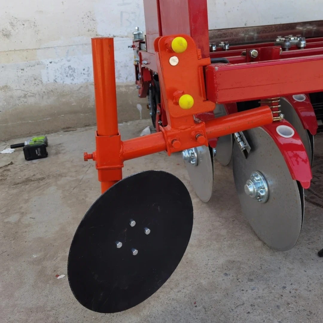 加厚型圆盘小麦播种机扶梗器折叠回土器加长七字架播种机配件