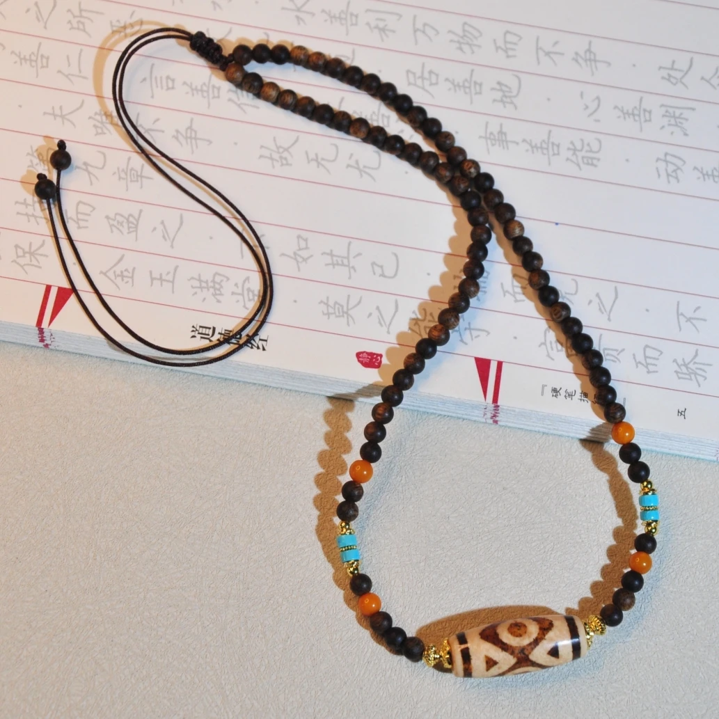 合金木质吊坠 【龙老板】黑/奇金刚三六九锁骨链项链A1892577