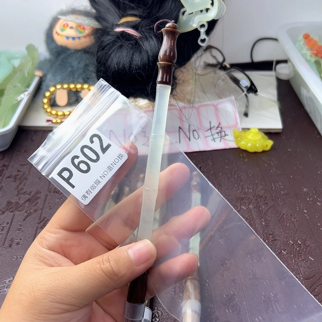 合金蛇纹石玉发饰萌**萌