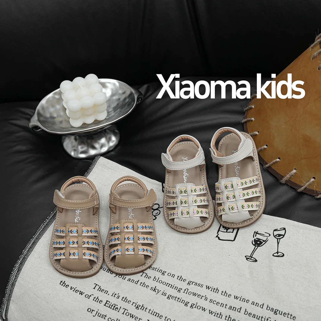 夏季新款女宝凉鞋宝宝鞋子泰式公主鞋软底婴儿包头鞋女童鞋防滑