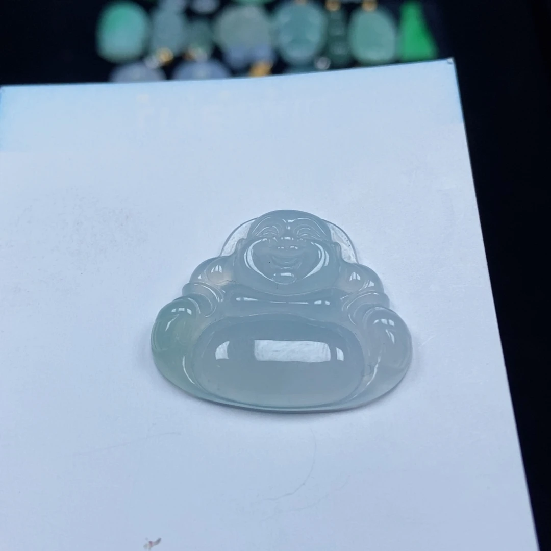 ༒***༒翡翠未镶嵌颈饰佛公