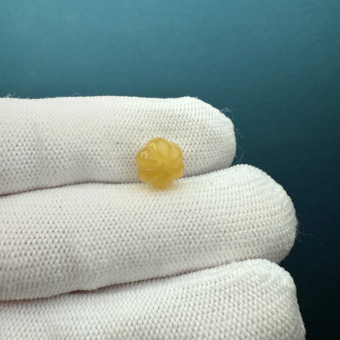 K2979天然原矿蜜蜡 瓜珠9.2*7.7mm支持复检 假一罚十