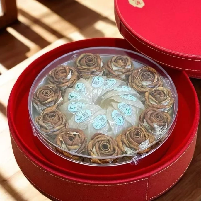 玫瑰陈皮礼盒 送礼季 现场展示 鸿浩海味