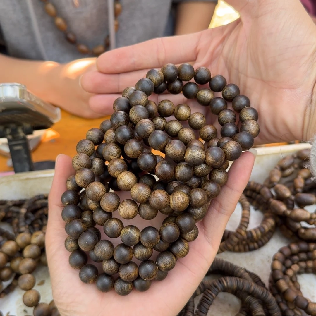 沉香手串单圈1.1油叶子10克多样性发一