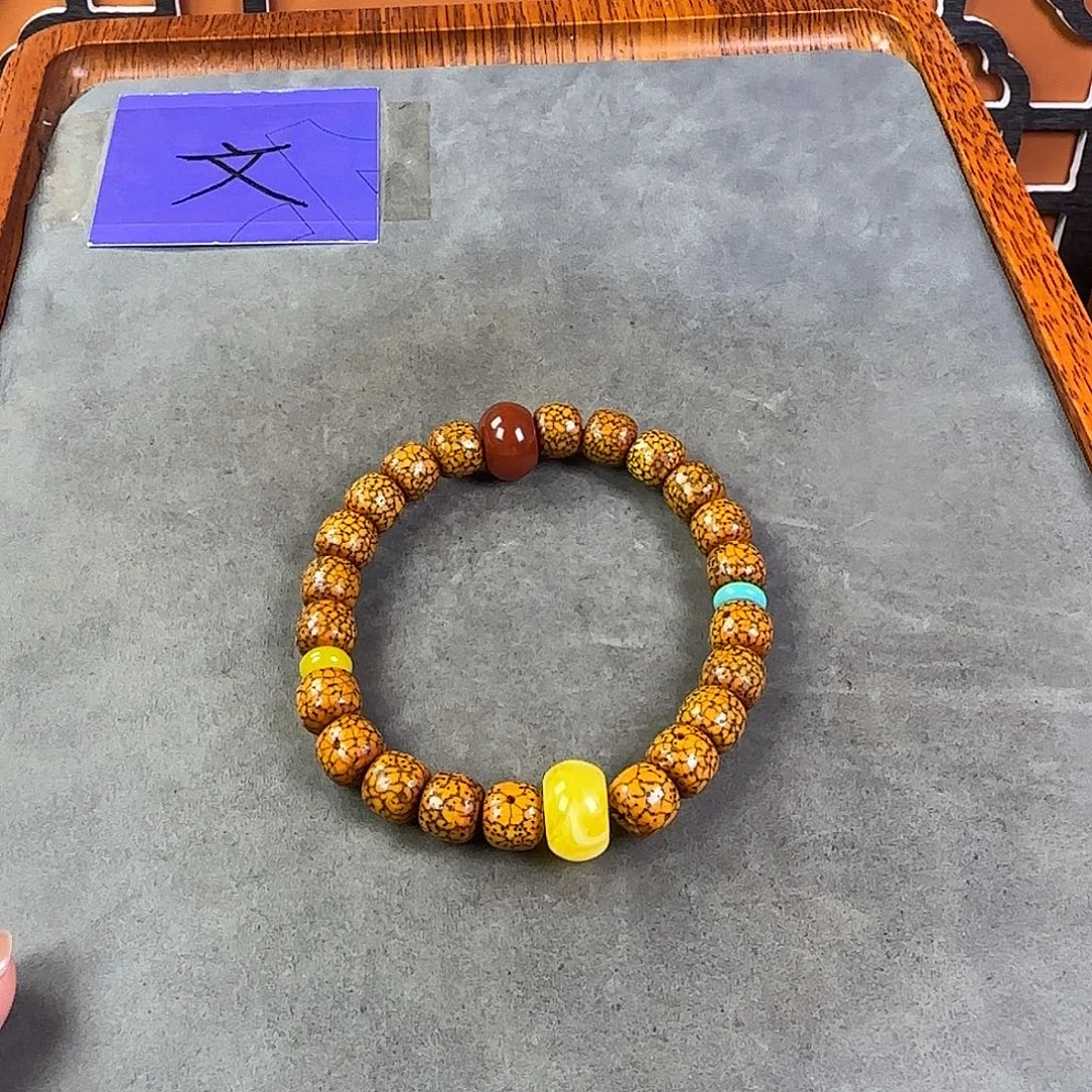 吊坠星月菩提手串