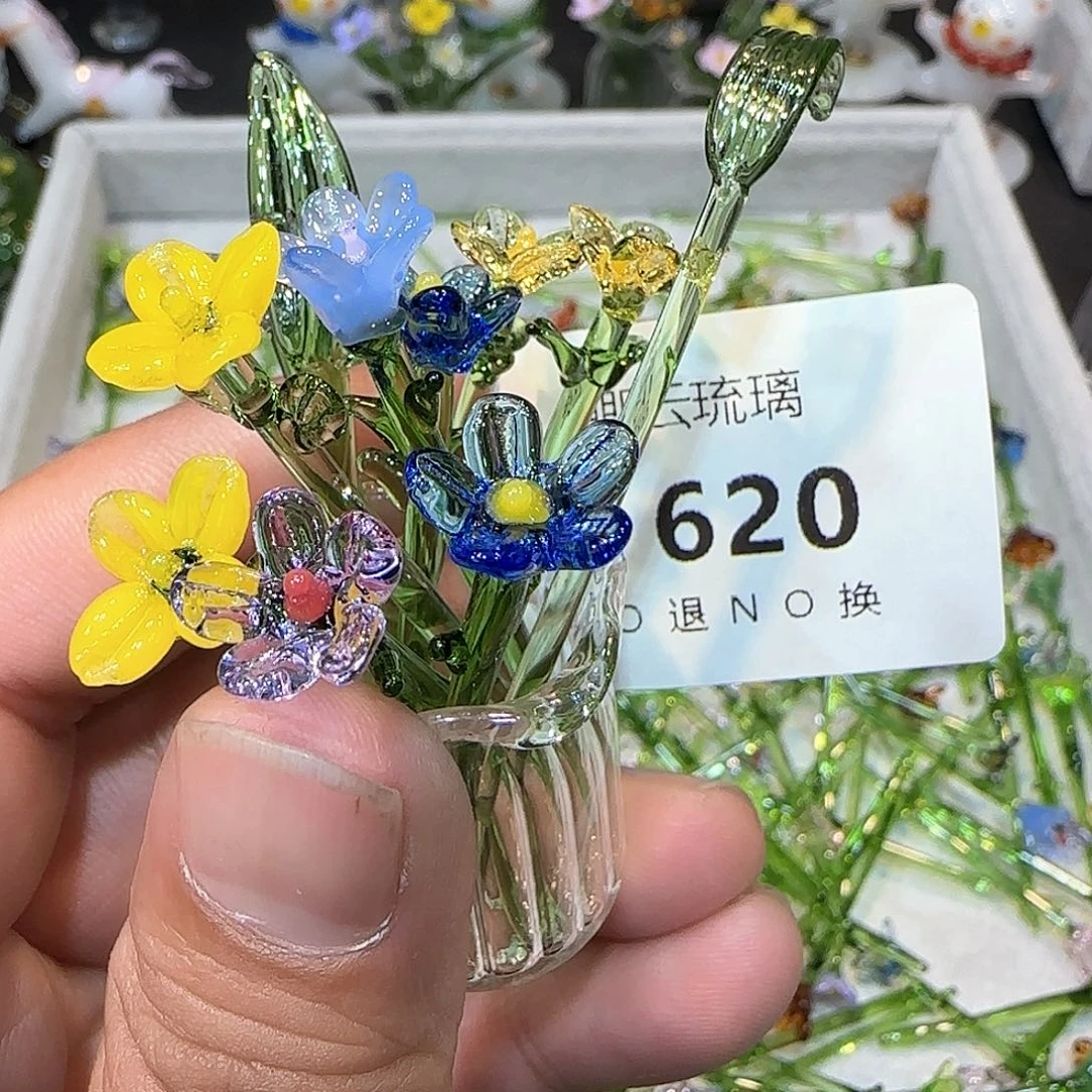 琉璃手工艺品620插花