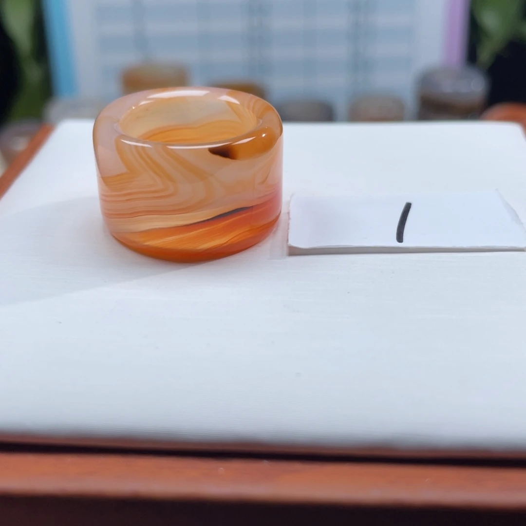 玛瑙/玉髓未镶嵌戒指Z17.3港15