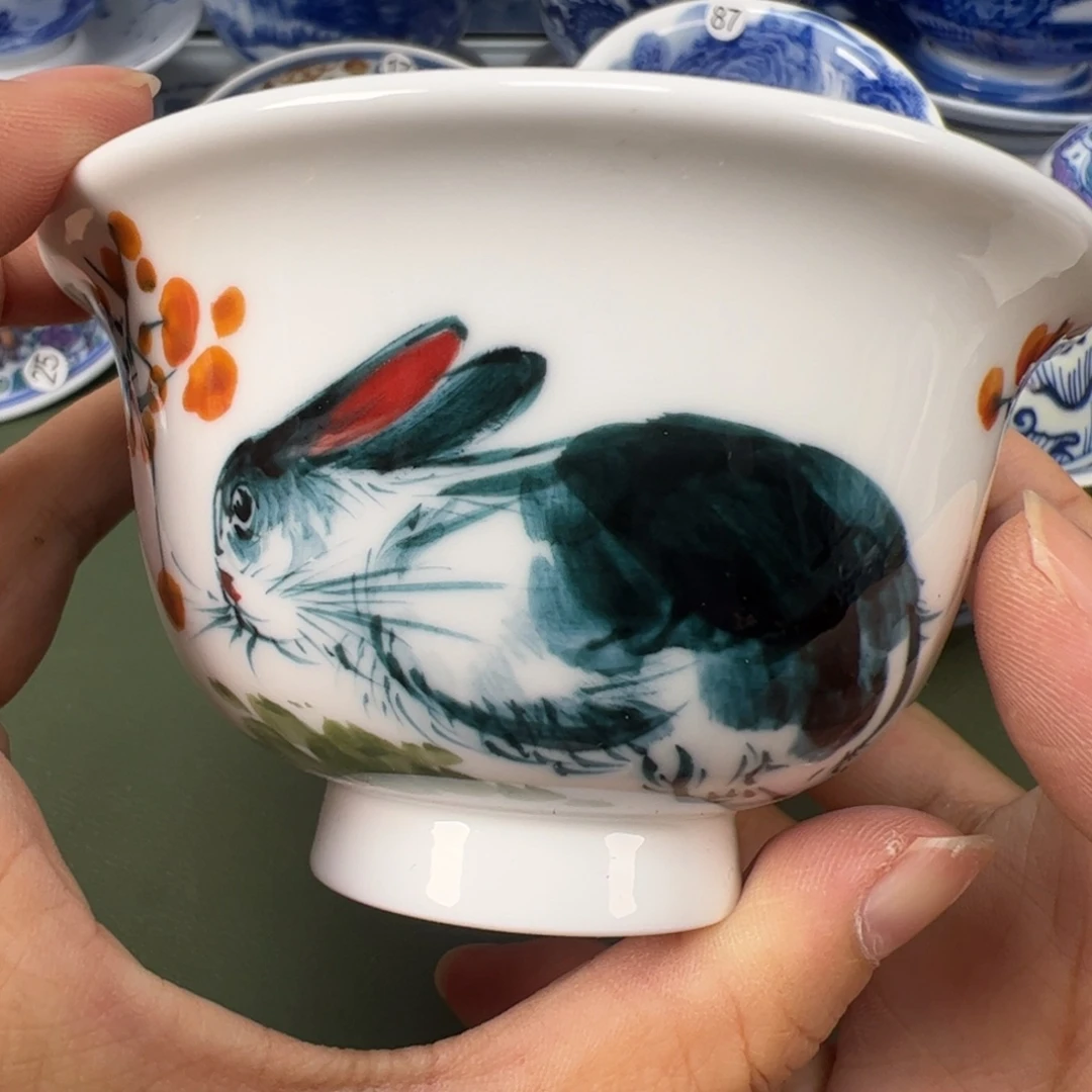 陶瓷景德镇纯手工纯手绘茶具木木9