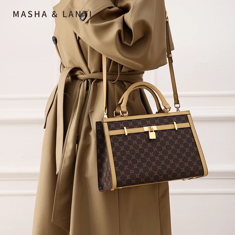 【马莎兰缇Mashalanti】520情人节礼物通勤复古时尚手提斜挎包3025