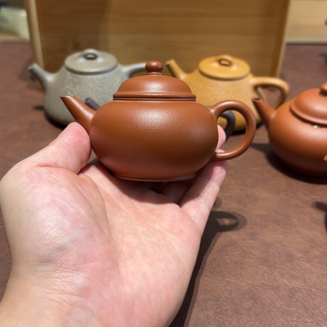 茶壶紫砂全砂朱泥水平