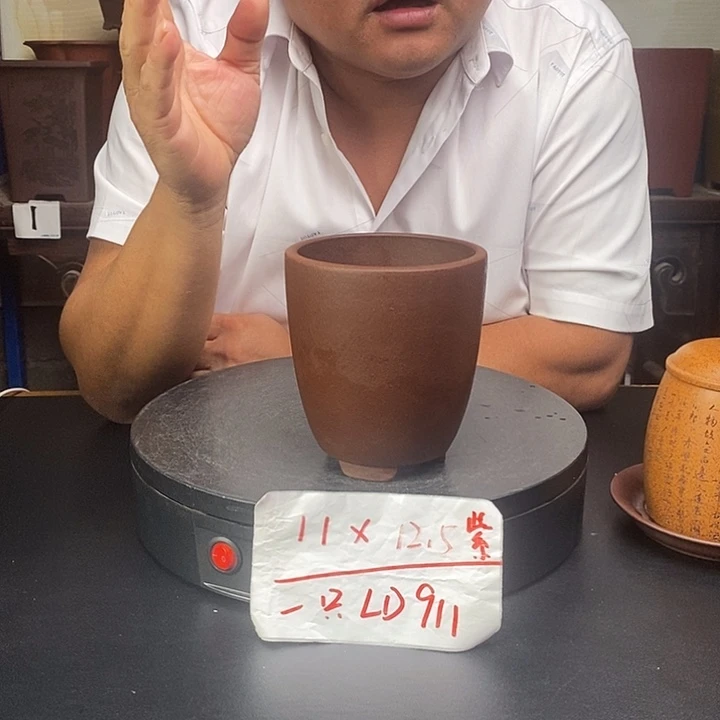 紫砂花盆货号一只LD911