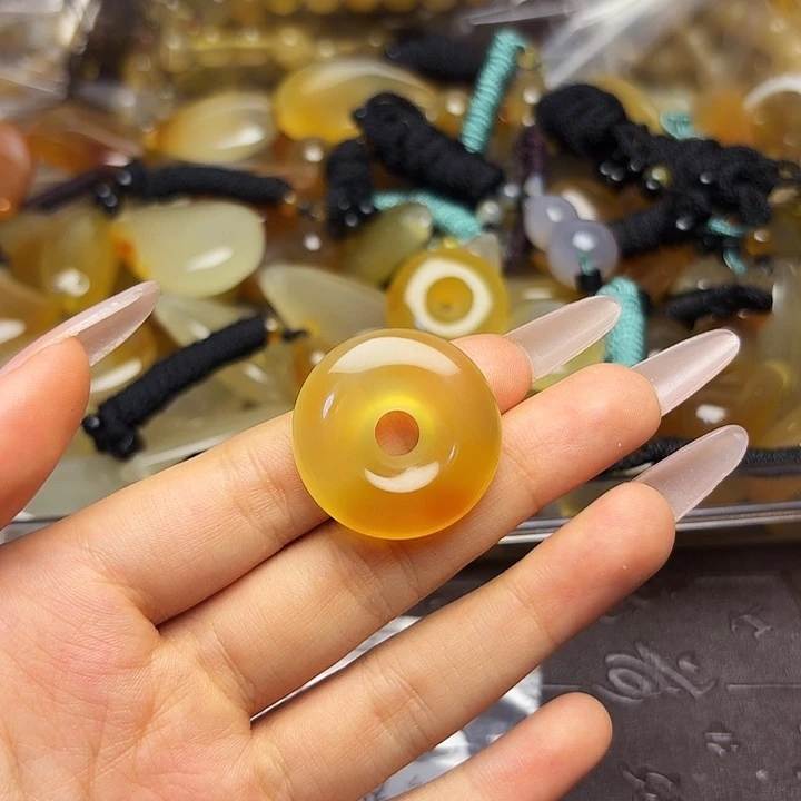 玛瑙/玉髓颈饰合金我****海010