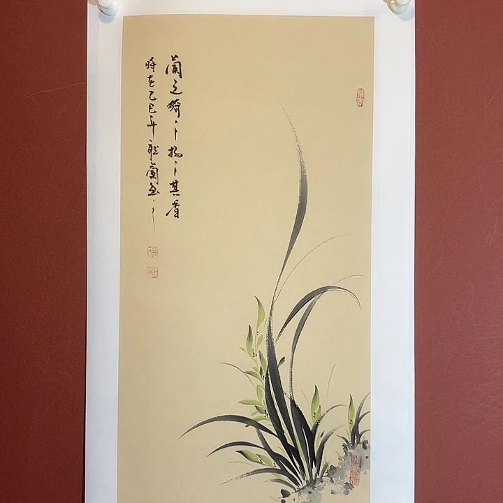 国画听兰老师花鸟