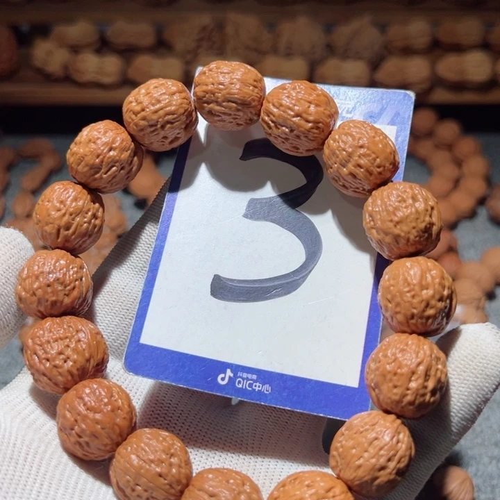 手串桃核溜*玩3云铁核桃手串