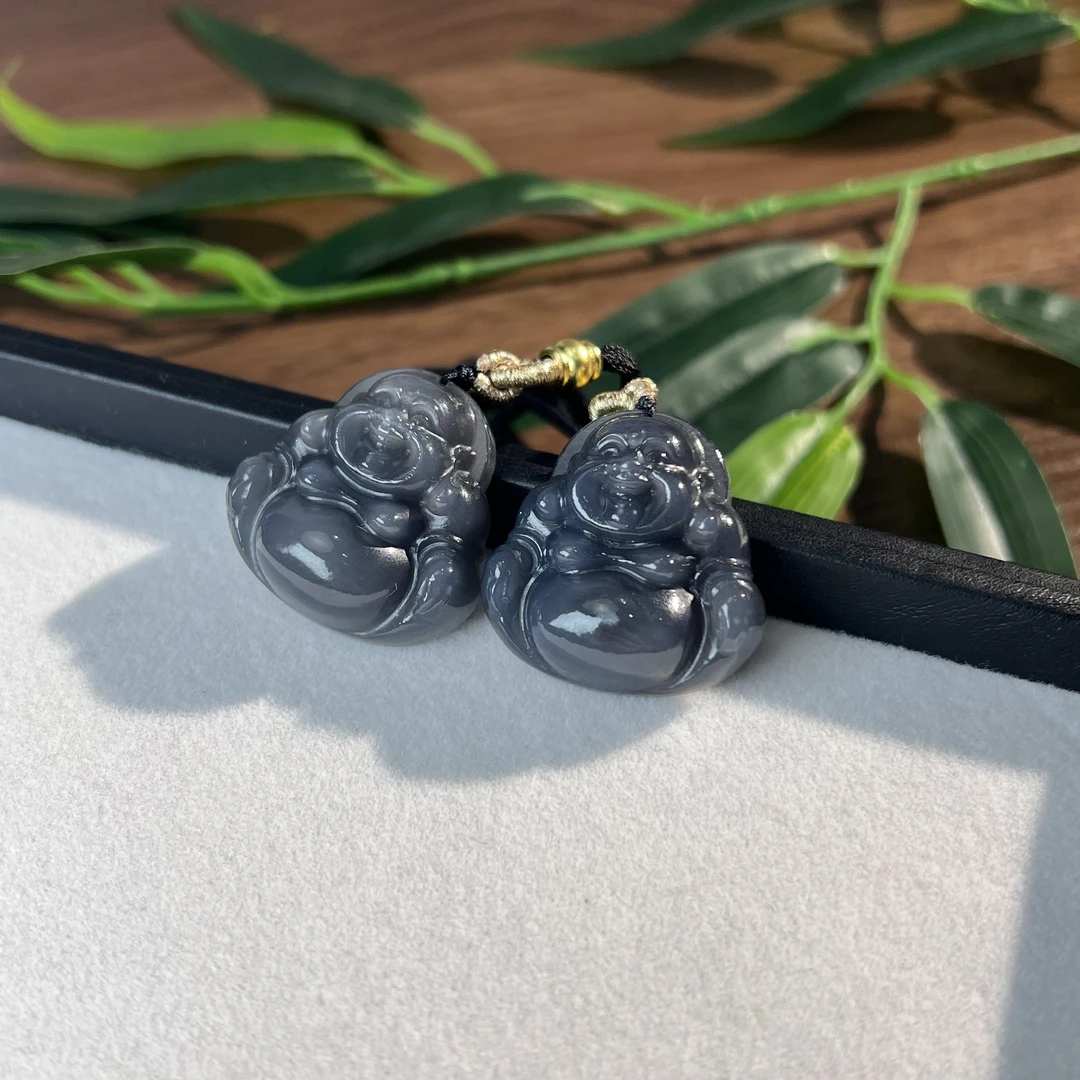 【缺货】和田玉烟紫佛公多样性发一/有瑕29*29*11mmJJY2463