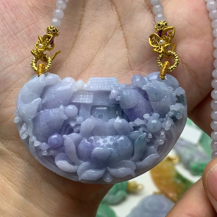 颈饰未镶嵌翡翠翡翠