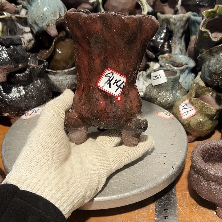 粗陶花盆制作就这样