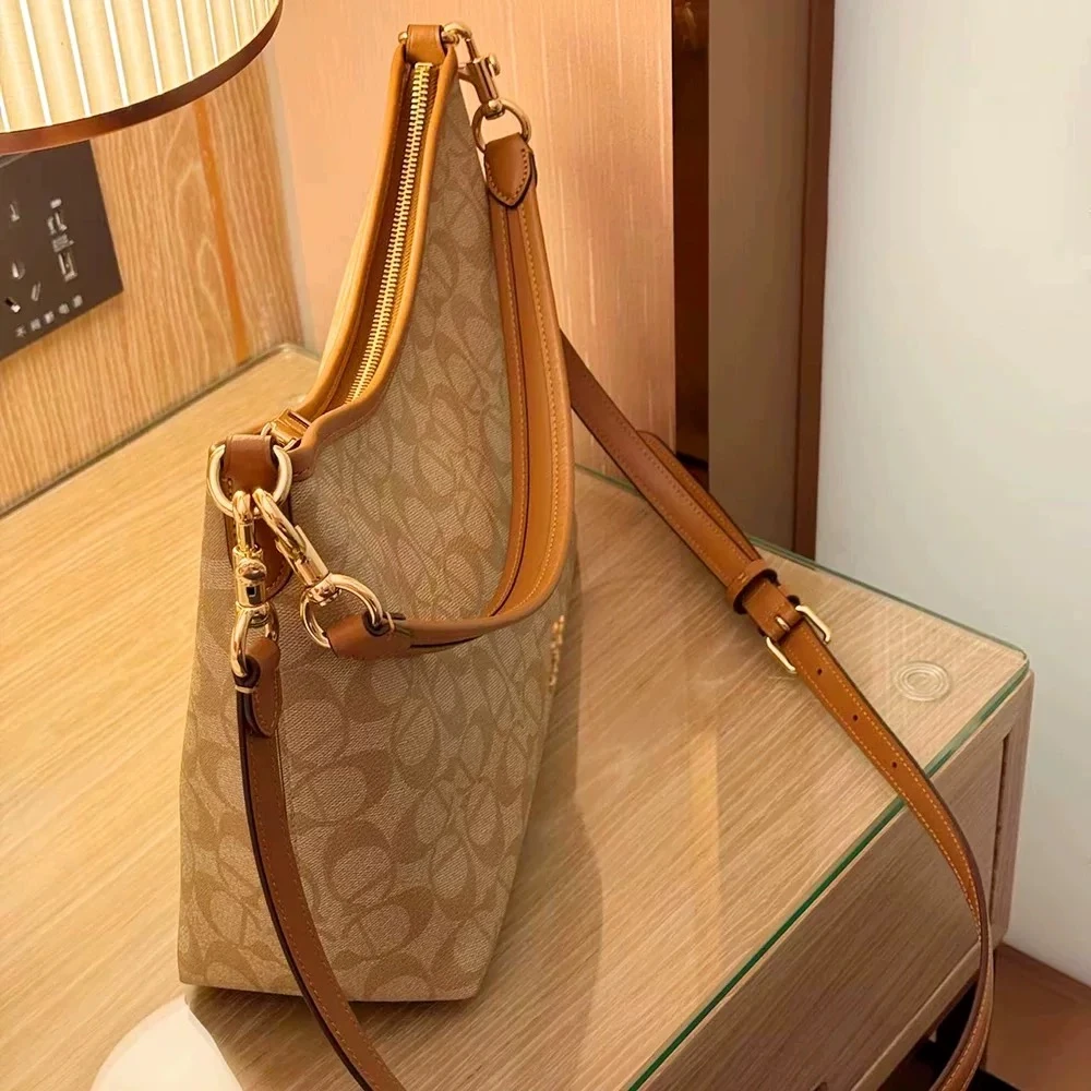 香港正品2025新款真皮托特包大容量单肩手提包女包通勤百搭购物袋