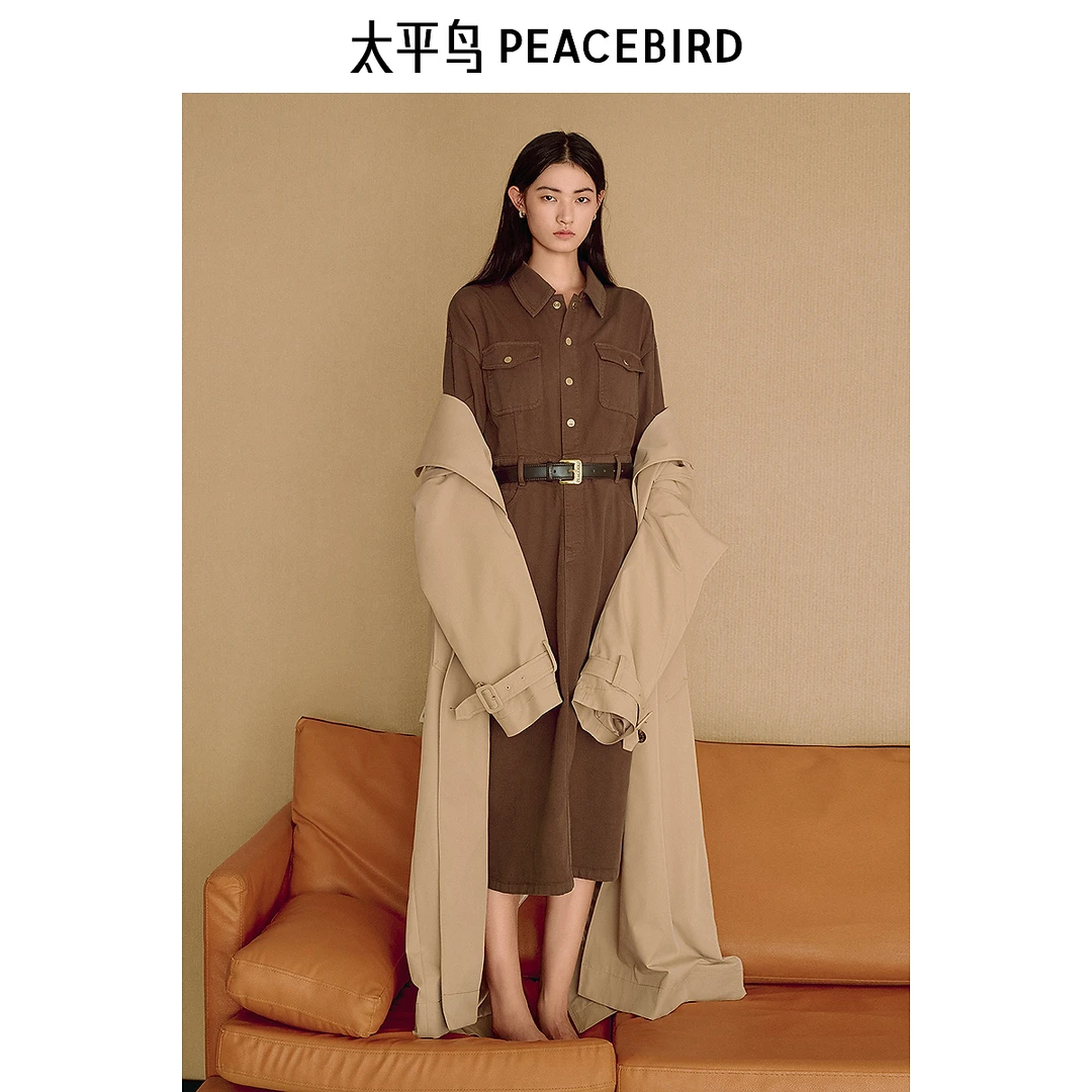 太平鸟女装2025春季连衣裙时尚新款裙子A1FAF1125