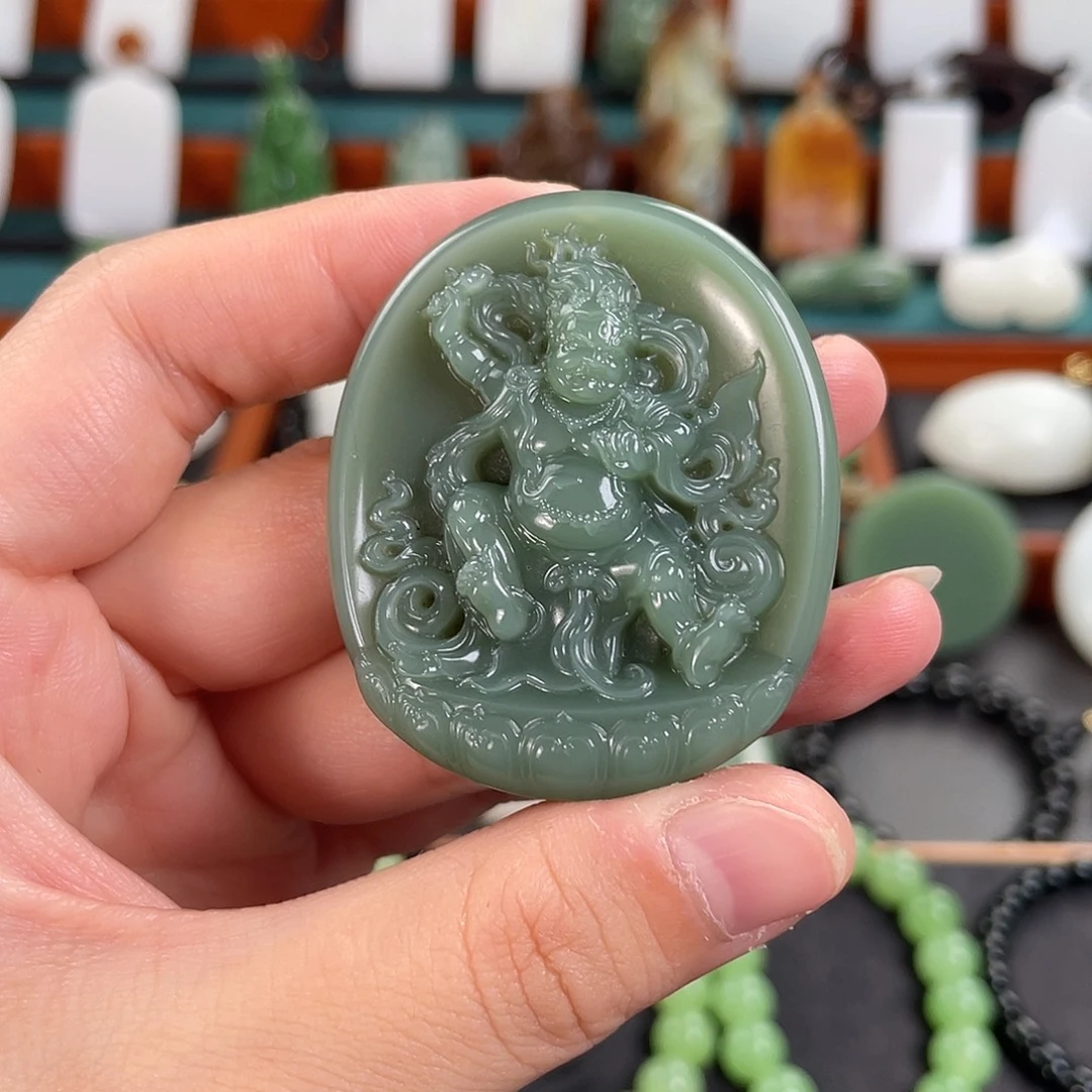 和田玉未镶嵌挂件