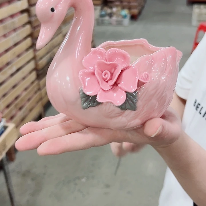 有孔.凑满10元发货多肉陶瓷花盆！