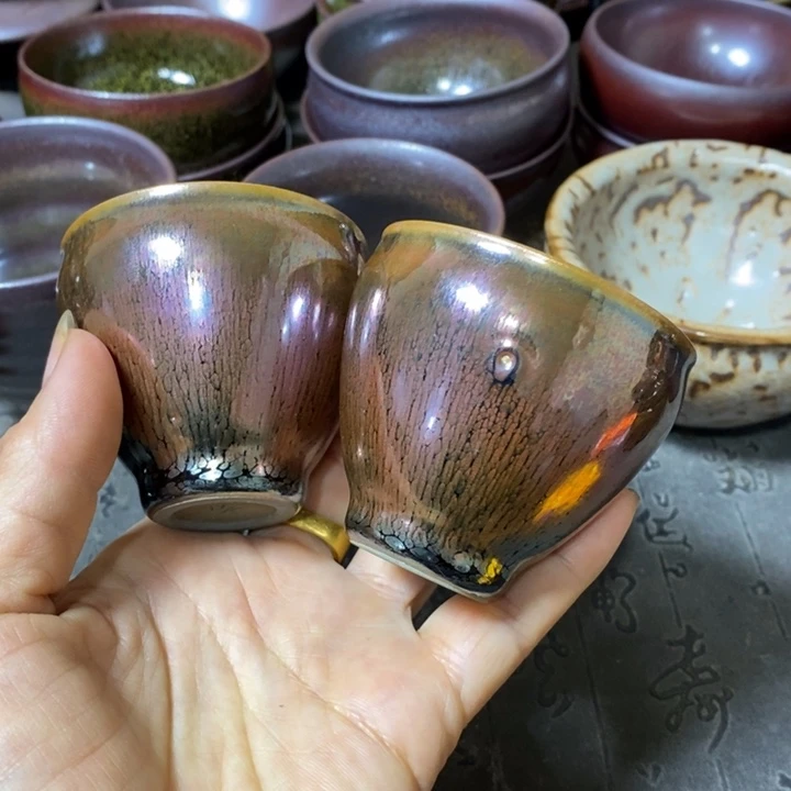 茶盏建阳建盏微瑕油滴