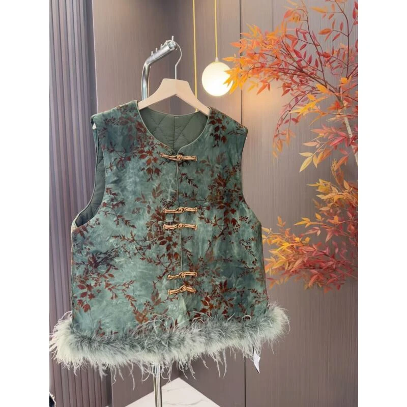 【松竹梅】国风圆领提花高端显白洋气2024D0188-九七-芙姿FZ