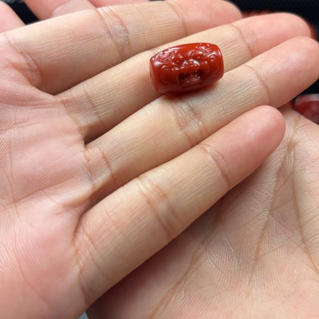南红玛瑙未镶嵌桶珠