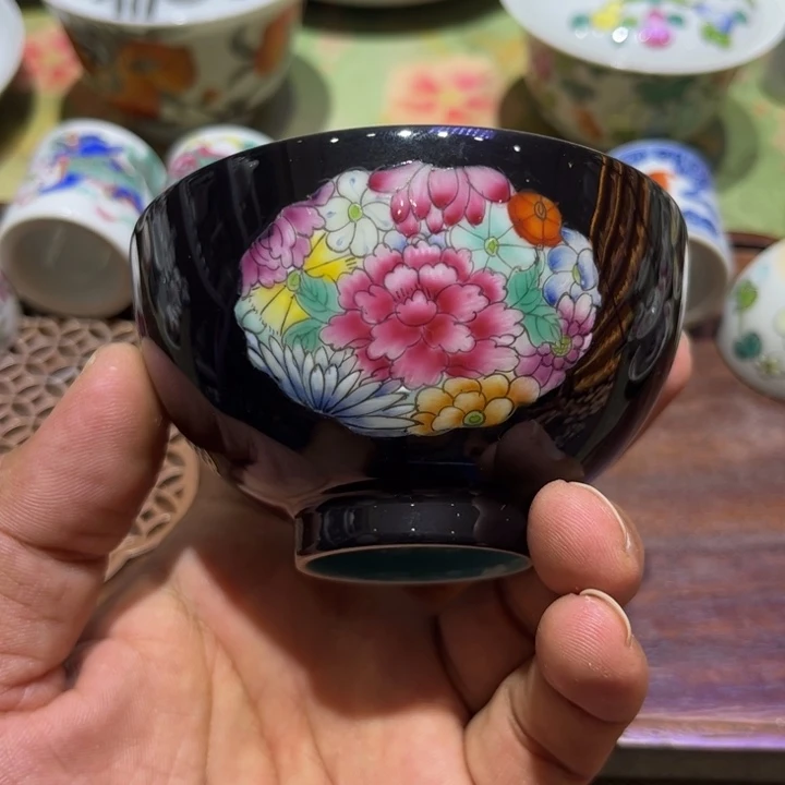 纯手绘精品盖碗杯