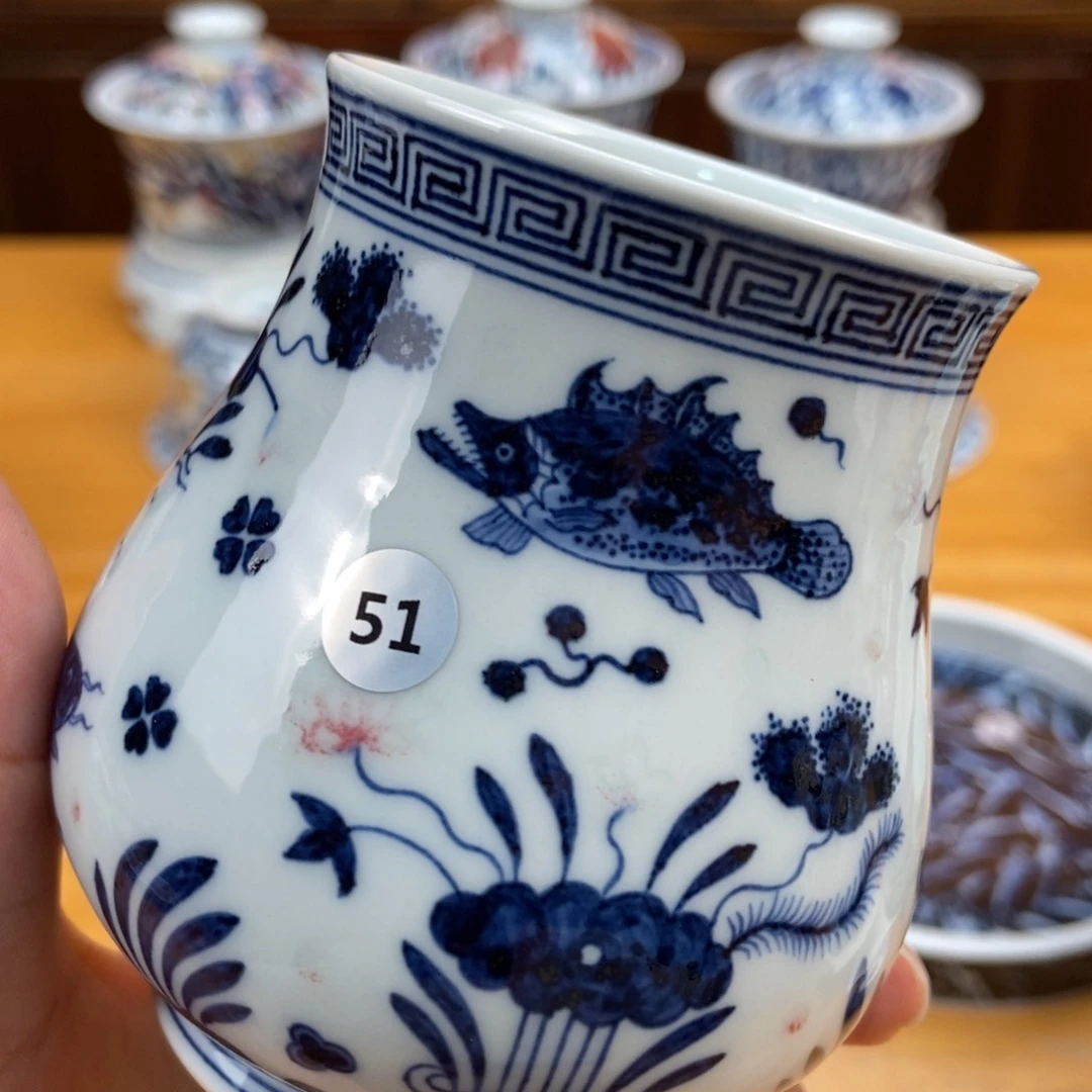 手绘现代茶具非古董
