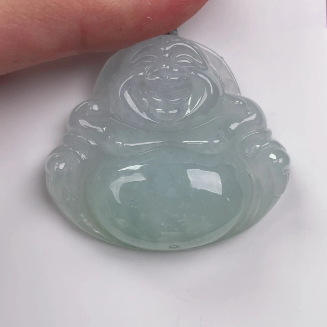 翡翠未镶嵌颈饰佛公