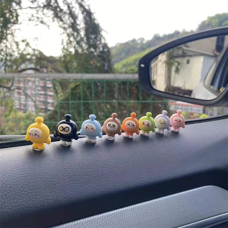 蛋仔车内饰品摆件汽车中控台屏幕车上趴趴车载解压装饰品网红摆件