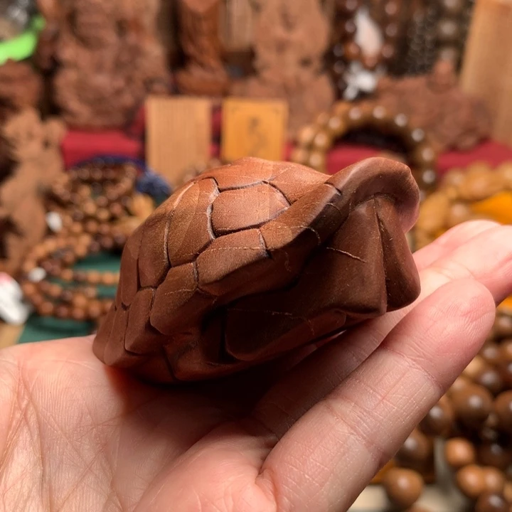 把件檀香木老山檀富甲瑕疵