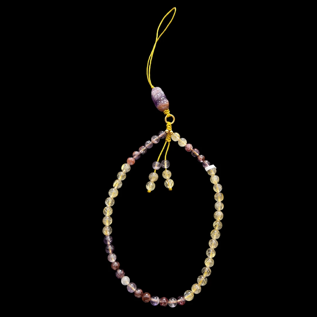 7358水晶手机链孤品