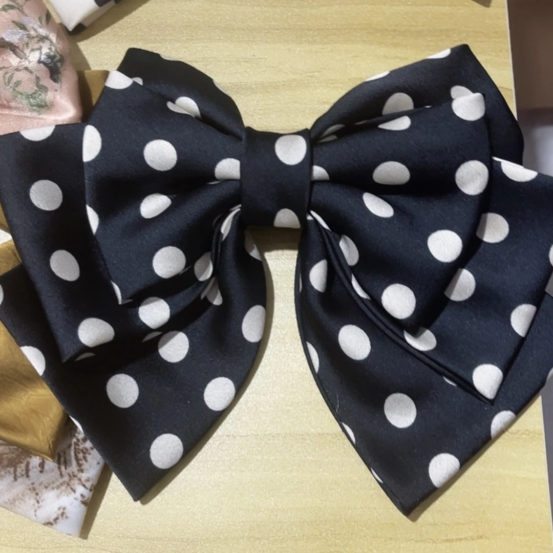 皮质铁合金蝴蝶结发夹