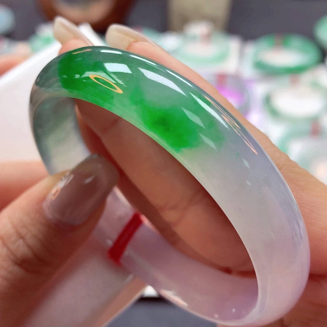 翡翠手镯未镶嵌55正54号88