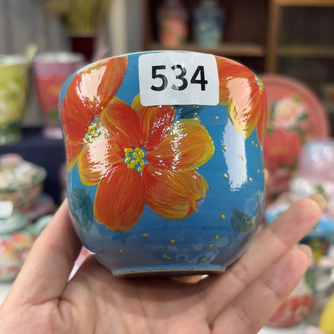 景德镇手绘高温釉下彩陶瓷茶具