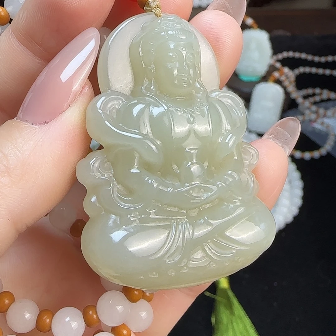 和田玉未镶嵌颈饰定制发货