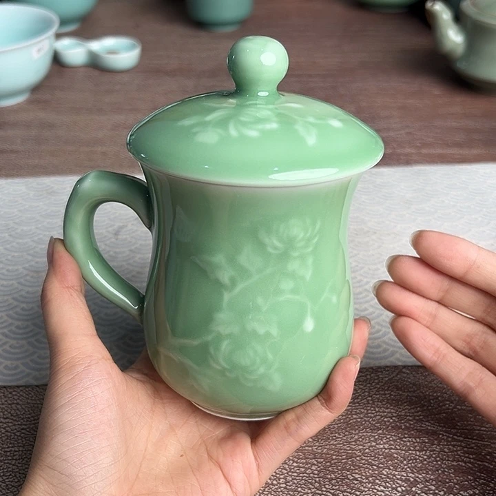 龙泉云间青瓷小米茶器