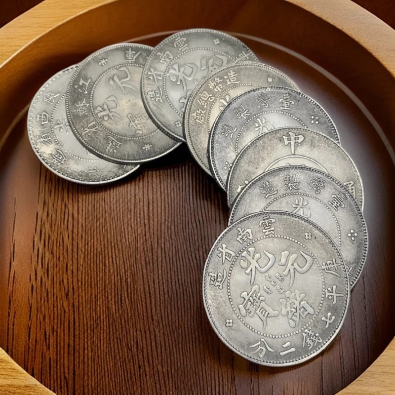 【霖琅珍藏】精选大头龙洋银元复古工艺品到手10枚（随机）