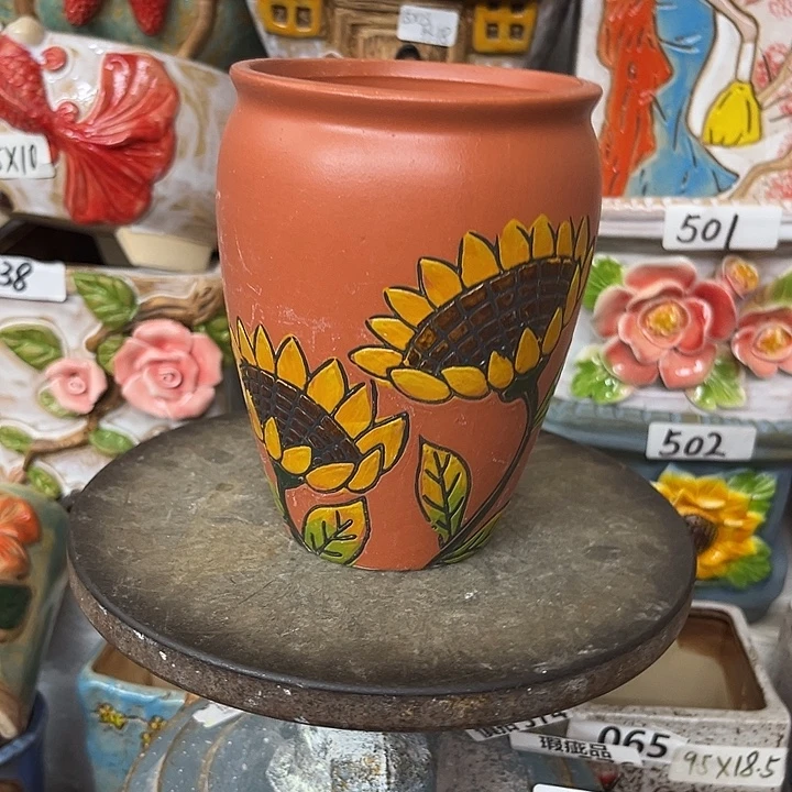 粗陶材质多肉花盆