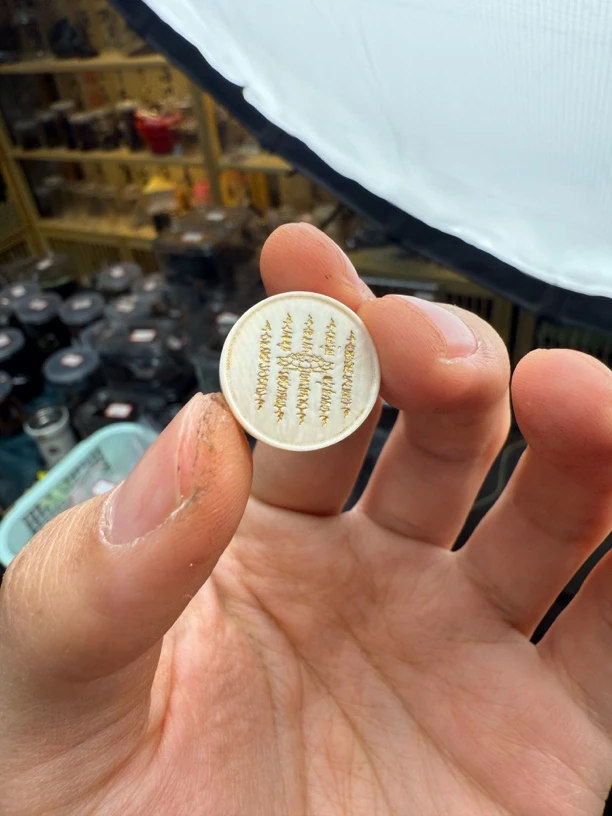 【配饰】猛犸牙 五条圆牌1.7精工雕刻