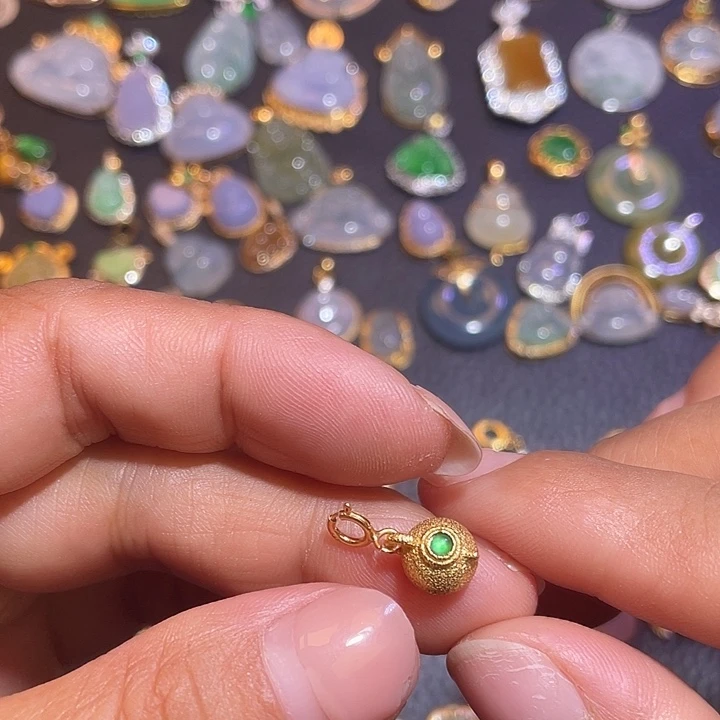 翡翠银S925镶嵌颈饰