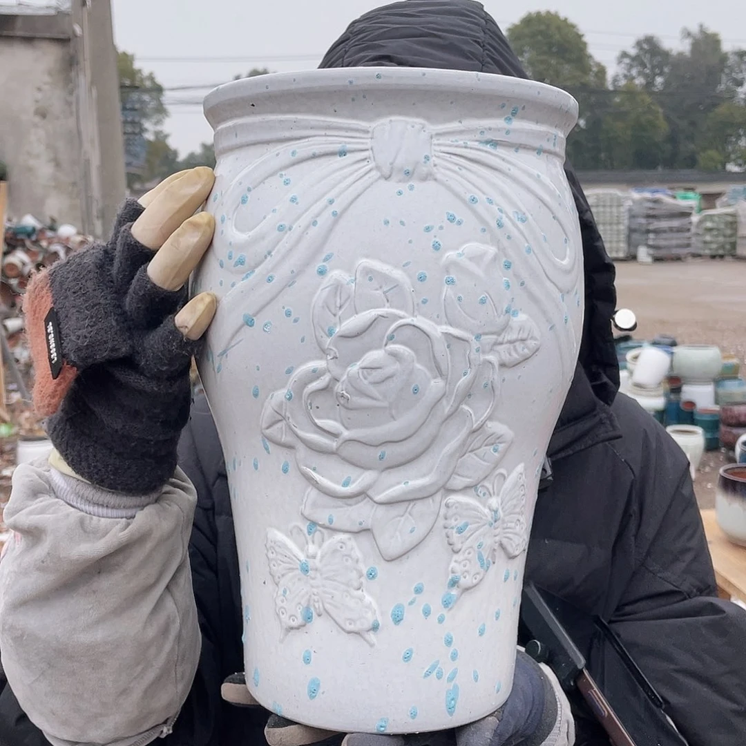 红陶王嫂花盆0215-817