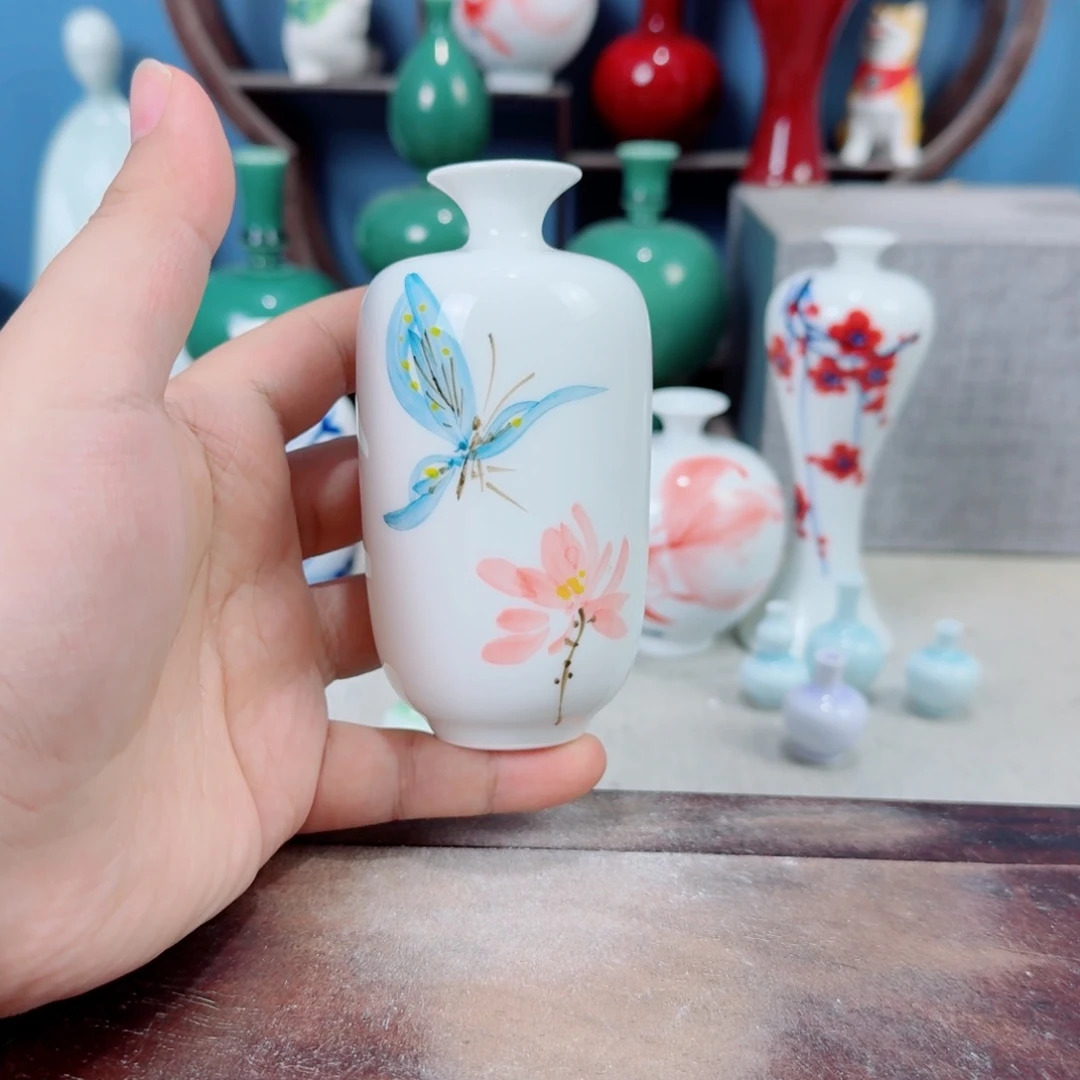 陶瓷手工小花器摆件