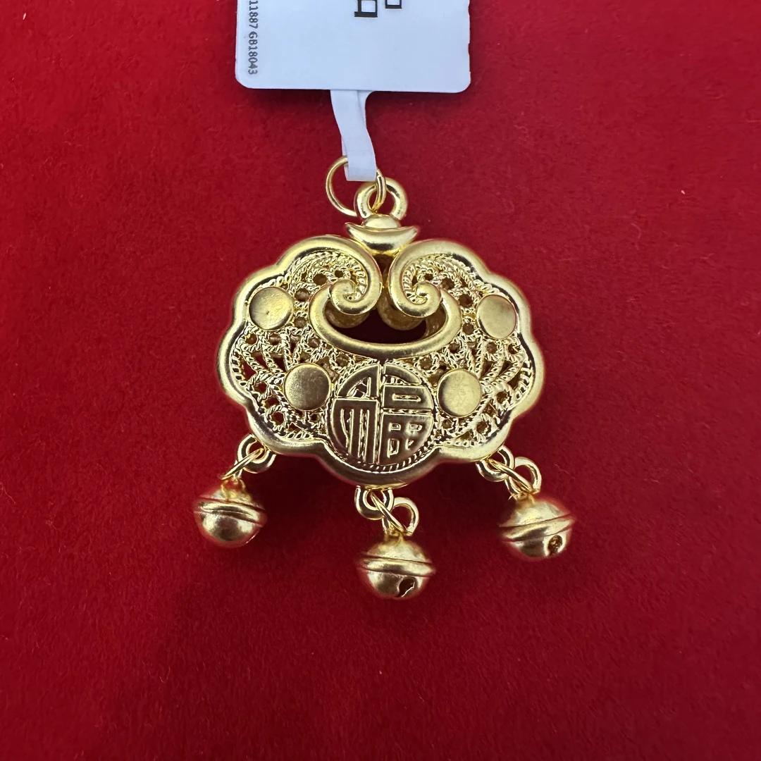 【夏夏专享】足金999 铃铛锁包 GP 1.87 攒金有道