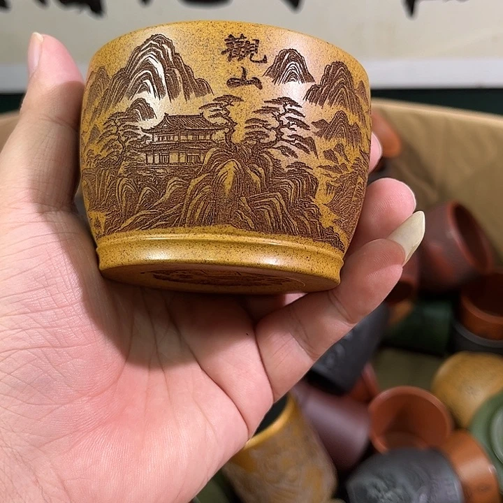 茶杯紫砂全手工紫砂主人杯