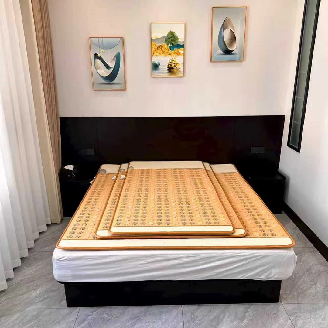 玉之缘负氧离子远红外线汗蒸床垫养生热敷垫玉石能量石加热垫定时