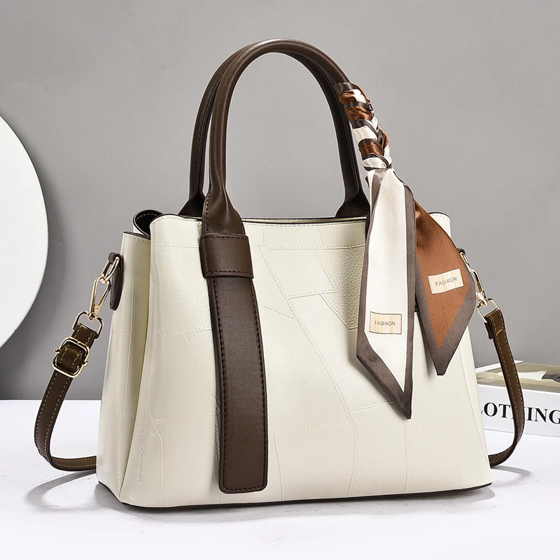 印花中年女士手提包时尚大包2025新款百搭品牌包包单肩斜挎女包潮