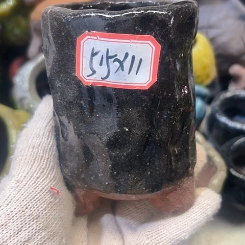 粗陶花盆手工花盆